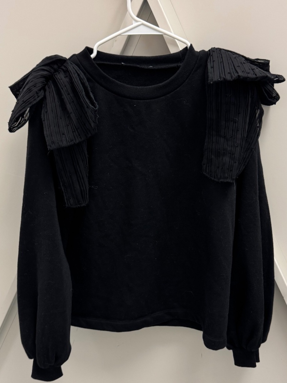 Zara Fringe Sweatshirt, Size S